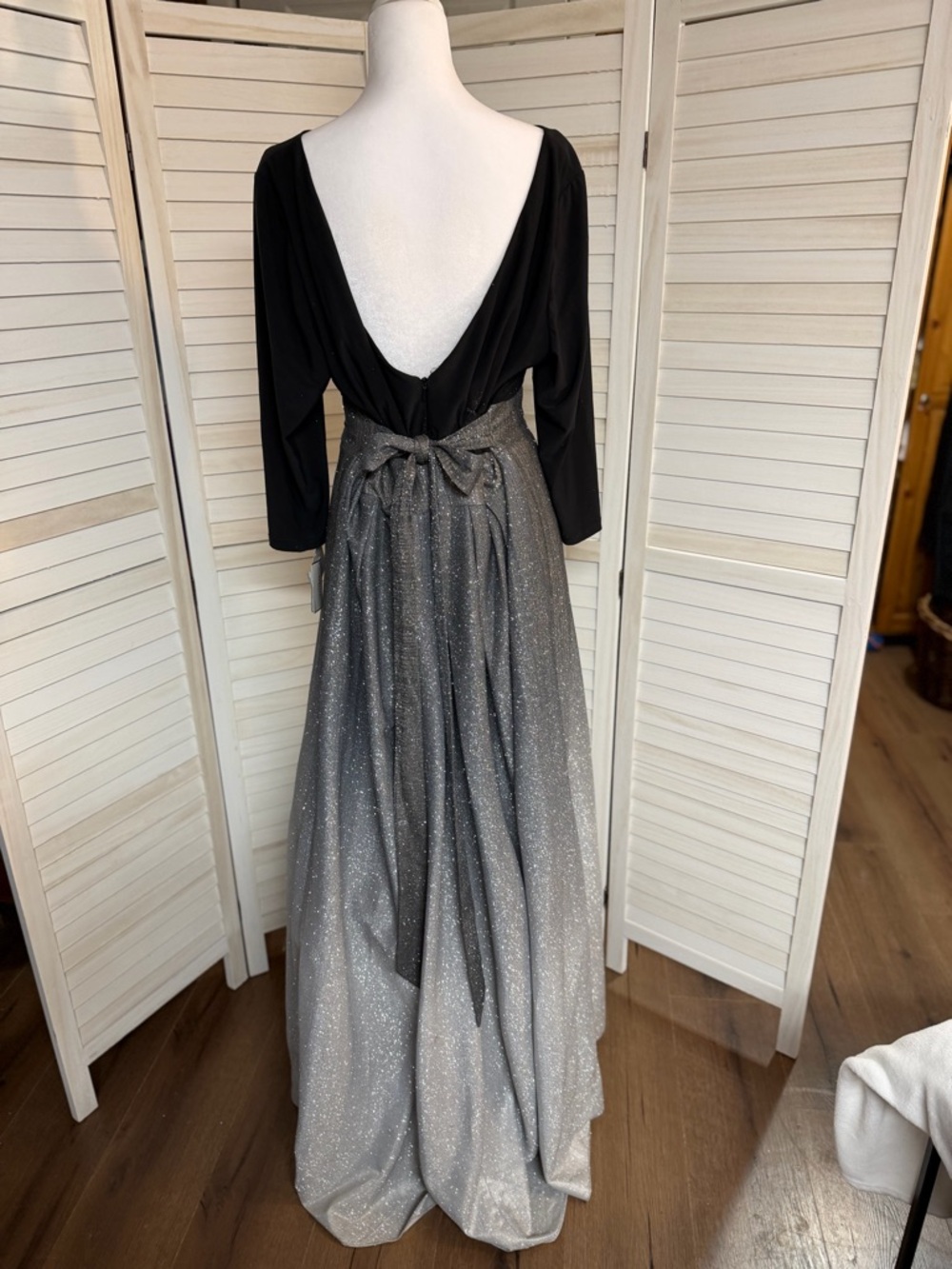 Oleg Cassini Pageant Prom Evening Dress Sz 18W Plus Size Ombré Sparkle NWT gown